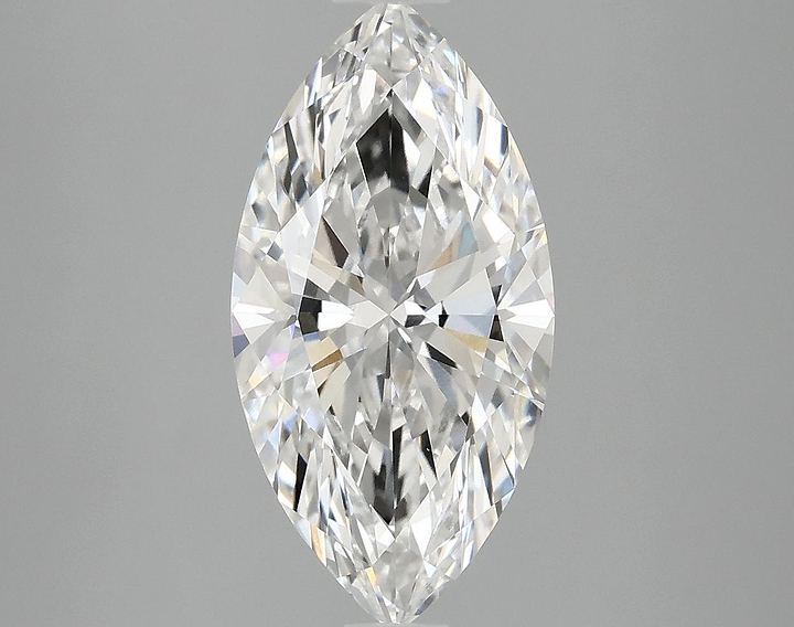 3.07 Carat Marquise Shaped Ideal Cut VVS2 IGI Certified Lab Grown Diamond