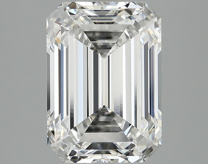 3.08 Carat Emerald Shaped Ideal Cut VVS2 IGI Certified Lab Grown Diamond