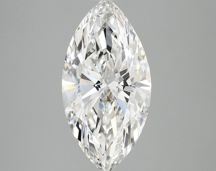 3.42 Carat Marquise Shaped Ideal Cut VVS2 IGI Certified Lab Grown Diamond