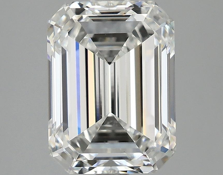 3.07 Carat Emerald Shaped Excellent Cut VVS2 IGI Certified Lab Grown Diamond
