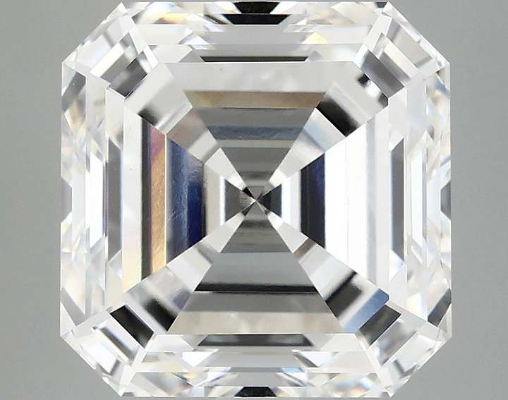 6.75 Carat Asscher Shaped Ideal Cut VVS2 IGI Certified Lab Grown Diamond