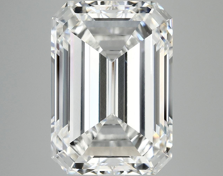 10.08 Carat Emerald Shaped Ideal Cut VVS2 IGI Certified Lab Grown Diamond