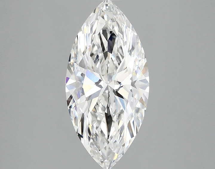 2.03 Carat Marquise Shaped Excellent Cut VVS2 IGI Certified Lab Grown Diamond