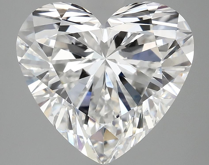 5.09 Carat Heart Shaped Ideal Cut VVS2 IGI Certified Lab Grown Diamond