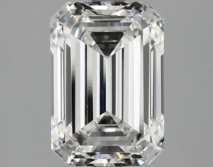 3.03 Carat Emerald Shaped Ideal Cut VVS2 IGI Certified Lab Grown Diamond