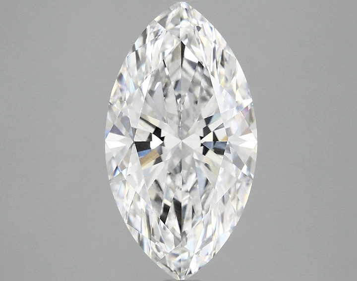 3.03 Carat Marquise Shaped Excellent Cut VVS2 IGI Certified Lab Grown Diamond