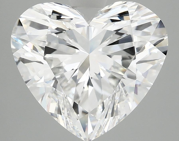 4.79 Carat Heart Shaped Ideal Cut VVS2 IGI Certified Lab Grown Diamond