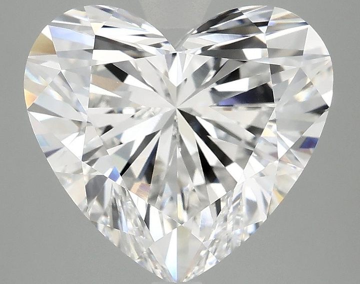 5.02 Carat Heart Shaped Ideal Cut VVS2 IGI Certified Lab Grown Diamond