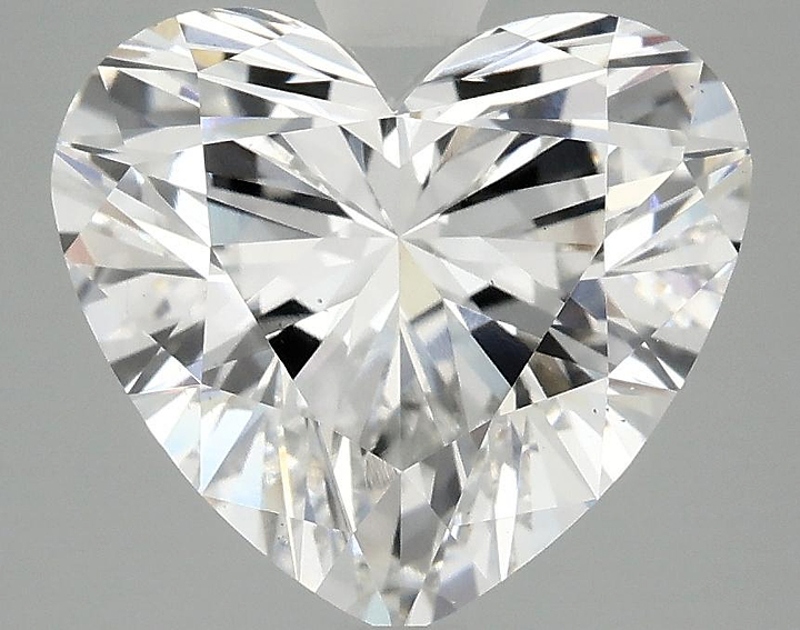 4.09 Carat Heart Shaped Ideal Cut VS2 IGI Certified Lab Grown Diamond