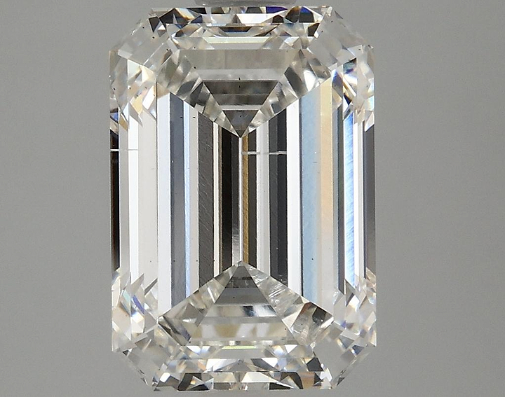 5.04 Carat Emerald Shaped Ideal Cut SI1 IGI Certified Lab Grown Diamond