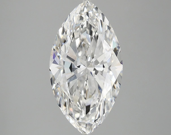 3.02 Carat Marquise Shaped Excellent Cut VVS2 IGI Certified Lab Grown Diamond