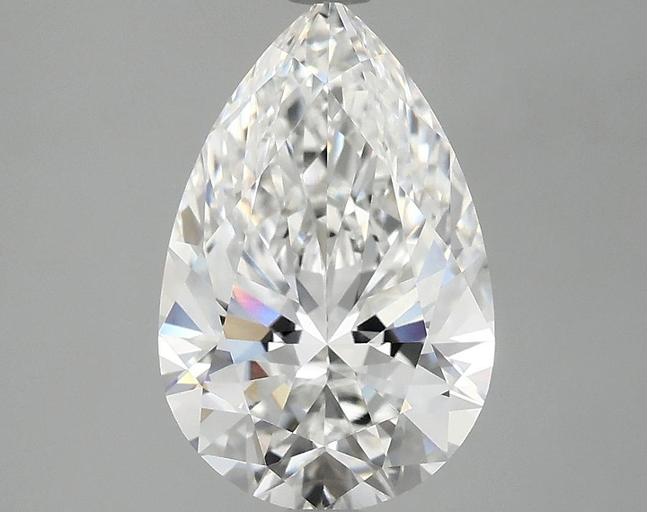 3.03 Carat Pear Shaped Excellent Cut VVS2 IGI Certified Lab Grown Diamond