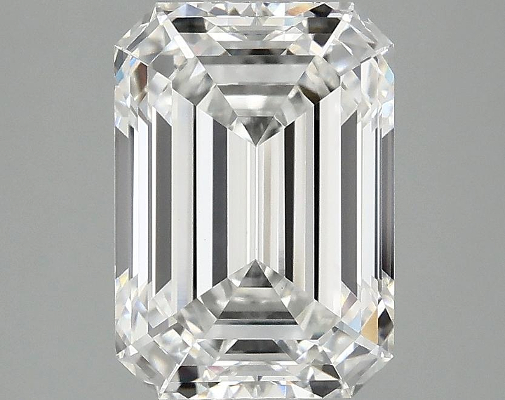 3.05 Carat Emerald Shaped Ideal Cut VVS2 IGI Certified Lab Grown Diamond