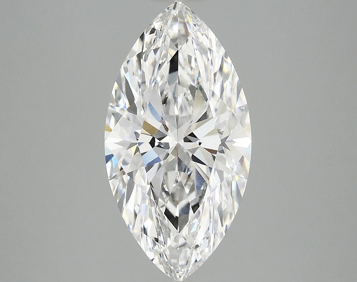 3.06 Carat Marquise Shaped Ideal Cut VVS2 IGI Certified Lab Grown Diamond