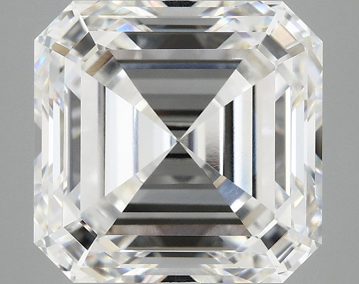 7.18 Carat Asscher Shaped Ideal Cut VVS2 IGI Certified Lab Grown Diamond