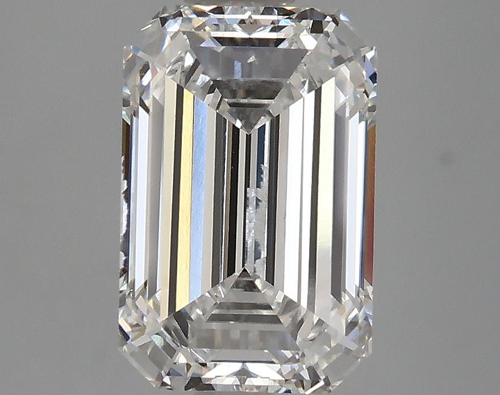 3.03 Carat Emerald Shaped Excellent Cut SI1 IGI Certified Lab Grown Diamond