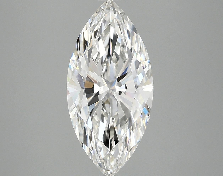 2.97 Carat Marquise Shaped Excellent Cut VVS2 IGI Certified Lab Grown Diamond