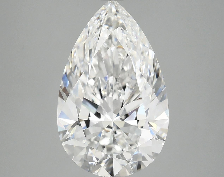 5.04 Carat Pear Shaped Ideal Cut VVS2 IGI Certified Lab Grown Diamond