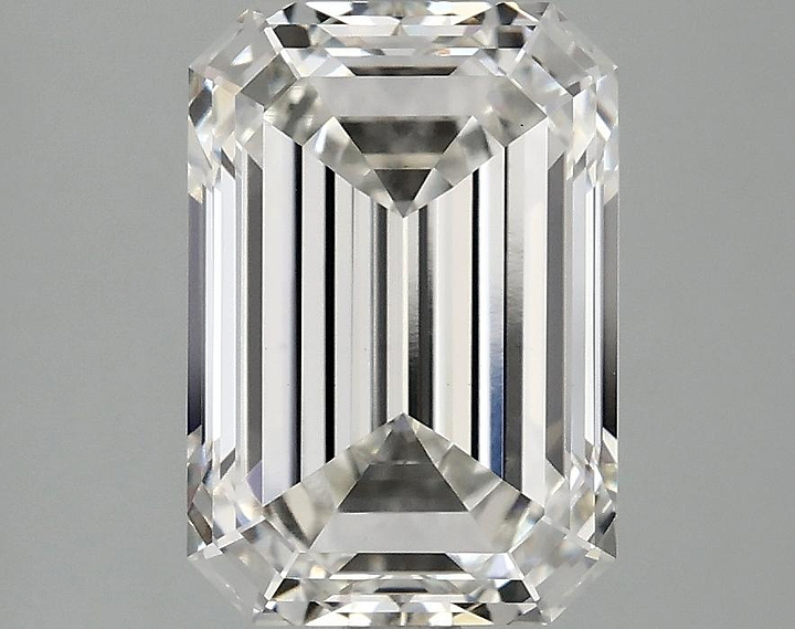 3.09 Carat Emerald Shaped Ideal Cut VVS2 IGI Certified Lab Grown Diamond