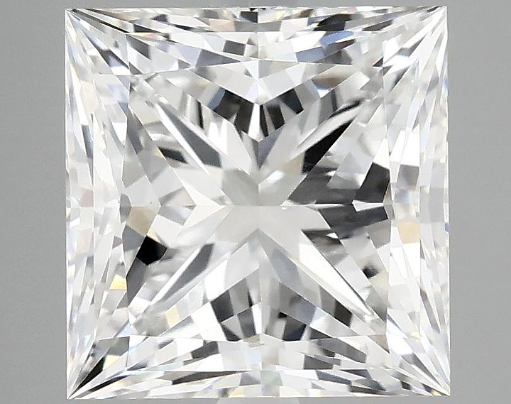 4.81 Carat Princess Shaped Ideal Cut VVS2 IGI Certified Lab Grown Diamond