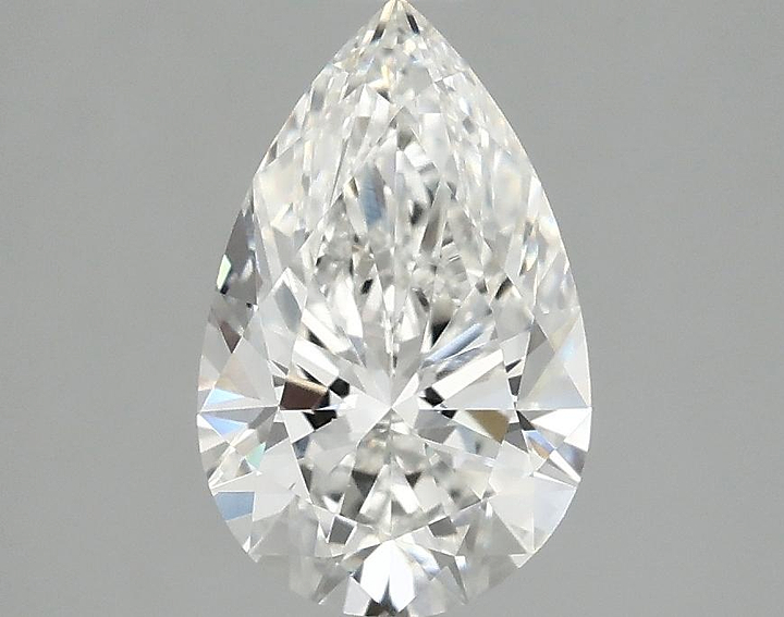 1.65 Carat Pear Shaped Ideal Cut VVS2 IGI Certified Lab Grown Diamond