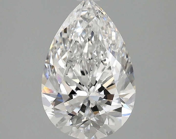 2.07 Carat Pear Shaped Excellent Cut VVS2 IGI Certified Lab Grown Diamond