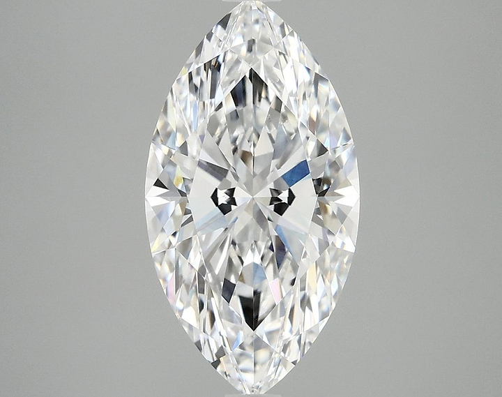 3.09 Carat Marquise Shaped Excellent Cut VVS2 IGI Certified Lab Grown Diamond