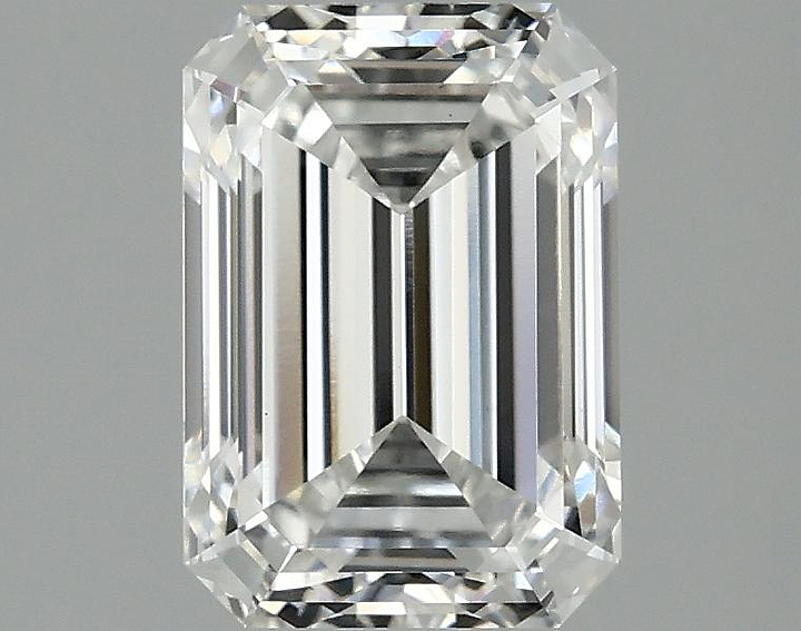 2.08 Carat Emerald Shaped Ideal Cut VVS2 IGI Certified Lab Grown Diamond