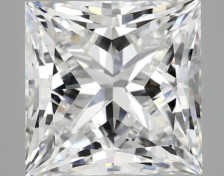 4.13 Carat Princess Shaped Ideal Cut VVS2 IGI Certified Lab Grown Diamond