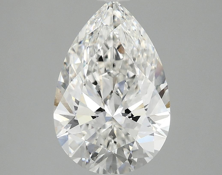 3.08 Carat Pear Shaped Excellent Cut VS1 IGI Certified Lab Grown Diamond