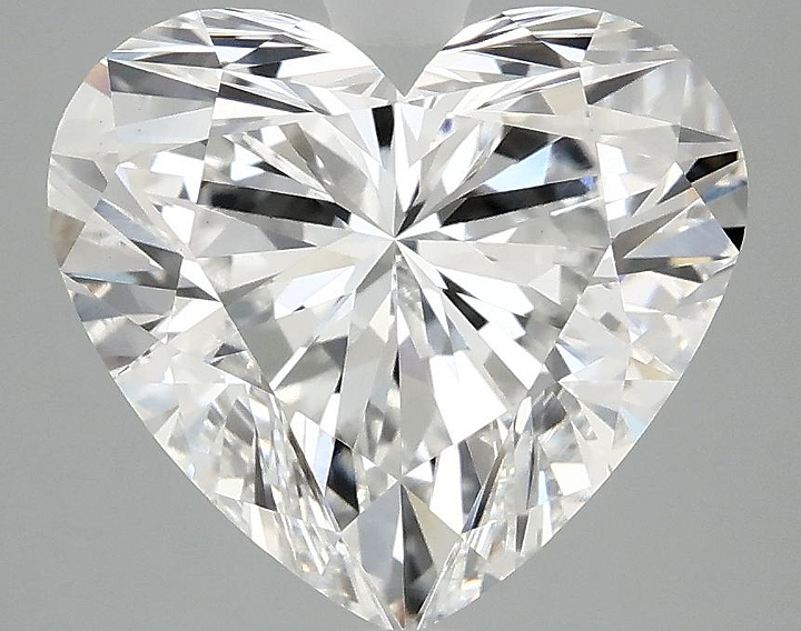 4.09 Carat Heart Shaped Ideal Cut VVS2 IGI Certified Lab Grown Diamond