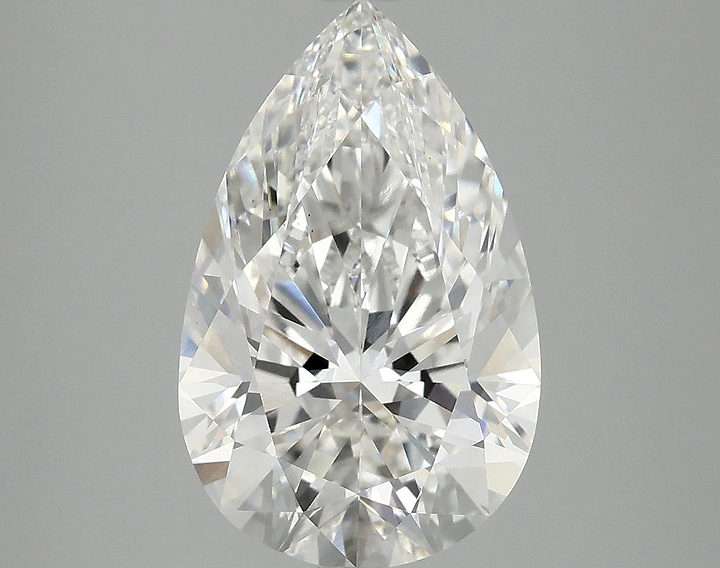 4.05 Carat Pear Shaped Ideal Cut VS1 IGI Certified Lab Grown Diamond