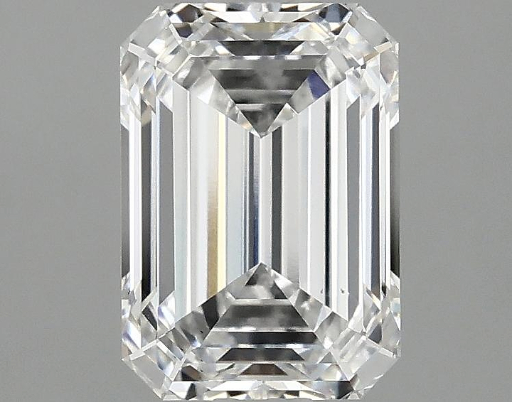 2.1 Carat Emerald Shaped Ideal Cut VS1 IGI Certified Lab Grown Diamond