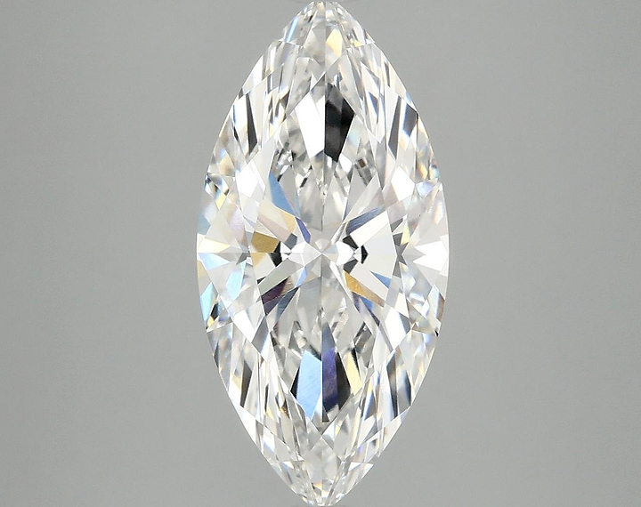 3.08 Carat Marquise Shaped Excellent Cut VVS2 IGI Certified Lab Grown Diamond
