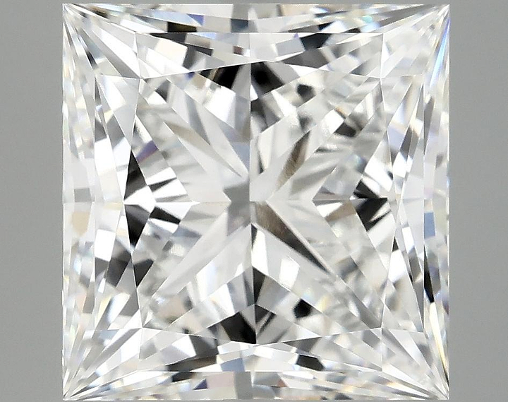 7.28 Carat Princess Shaped Ideal Cut VVS2 IGI Certified Lab Grown Diamond