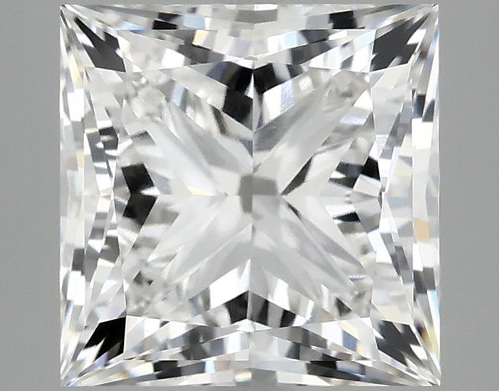 4.91 Carat Princess Shaped Ideal Cut VVS2 IGI Certified Lab Grown Diamond