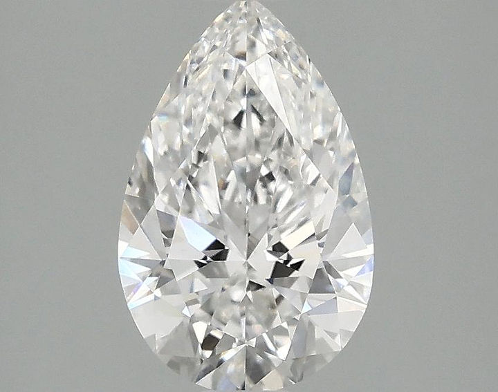 1.58 Carat Pear Shaped Ideal Cut VVS2 IGI Certified Lab Grown Diamond