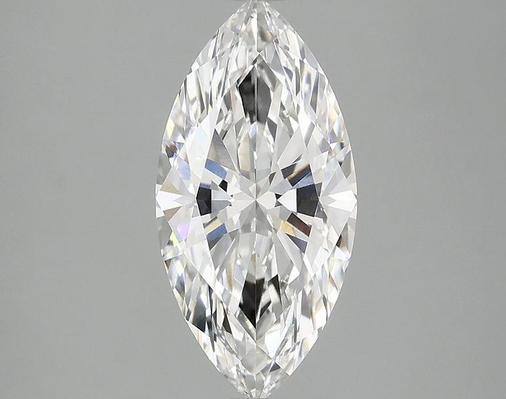 2.1 Carat Marquise Shaped Ideal Cut VVS2 IGI Certified Lab Grown Diamond