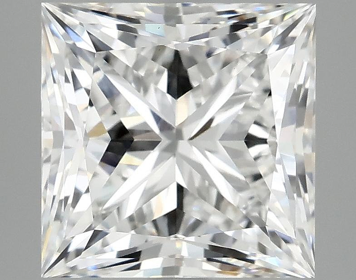 4.85 Carat Princess Shaped Ideal Cut VVS2 IGI Certified Lab Grown Diamond