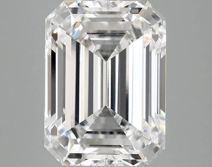 5.09 Carat Emerald Shaped Excellent Cut VVS2 IGI Certified Lab Grown Diamond