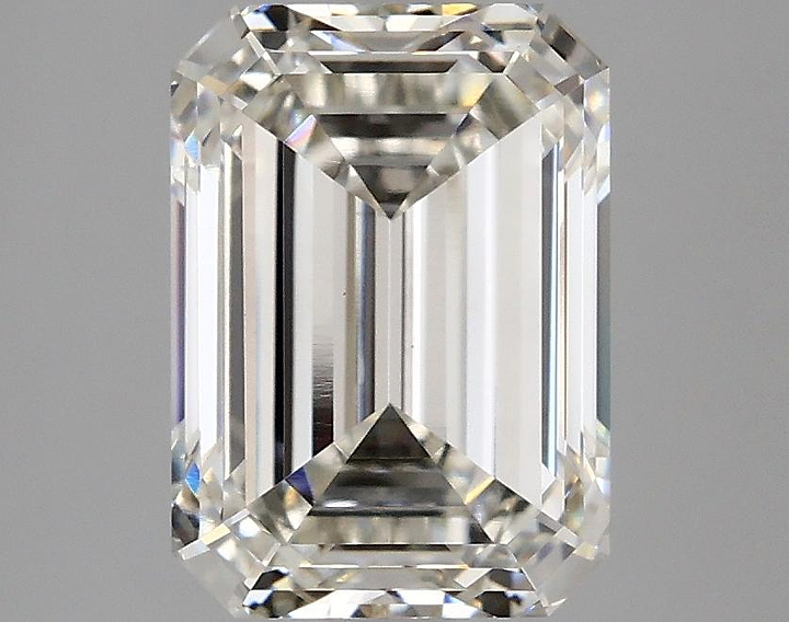 3.09 Carat Emerald Shaped Ideal Cut VVS2 IGI Certified Lab Grown Diamond
