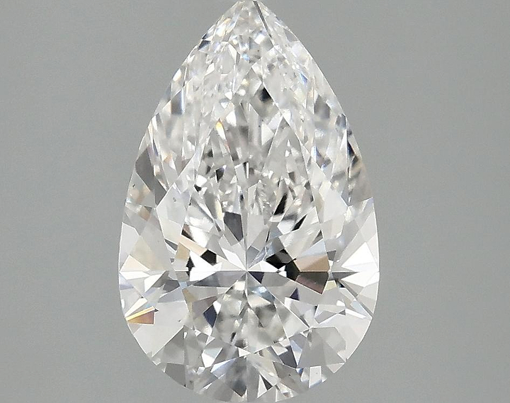 2.05 Carat Pear Shaped Ideal Cut VS1 IGI Certified Lab Grown Diamond