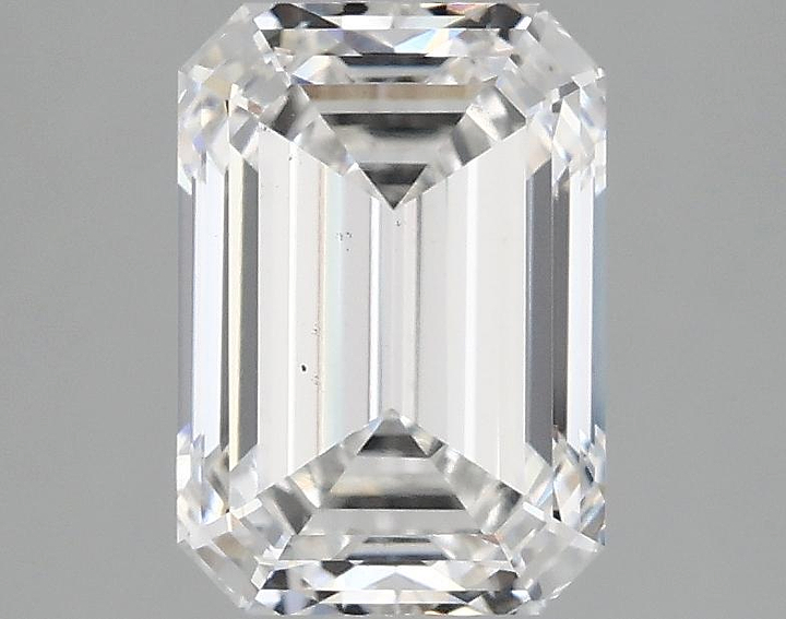 2.53 Carat Emerald Shaped Ideal Cut VS2 IGI Certified Lab Grown Diamond
