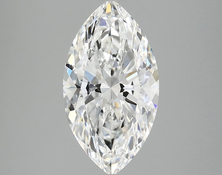 3.07 Carat Marquise Shaped Excellent Cut VVS2 IGI Certified Lab Grown Diamond