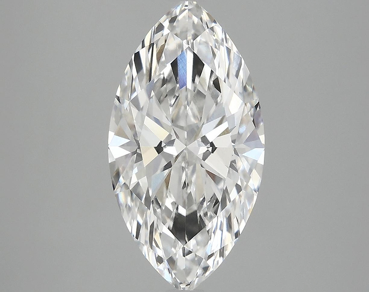 3.04 Carat Marquise Shaped Excellent Cut VVS2 IGI Certified Lab Grown Diamond