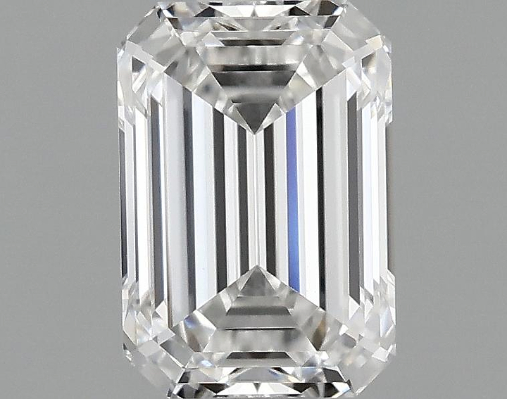 0.97 Carat Emerald Shaped Ideal Cut VVS2 IGI Certified Lab Grown Diamond