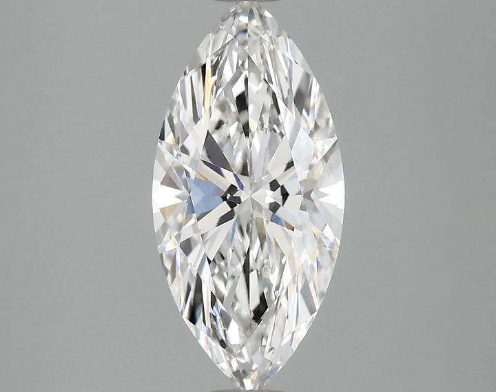 2.1 Carat Marquise Shaped Excellent Cut VVS2 IGI Certified Lab Grown Diamond