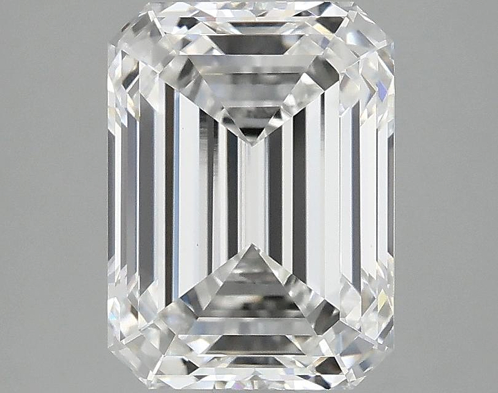 2.97 Carat Emerald Shaped Excellent Cut VVS2 IGI Certified Lab Grown Diamond