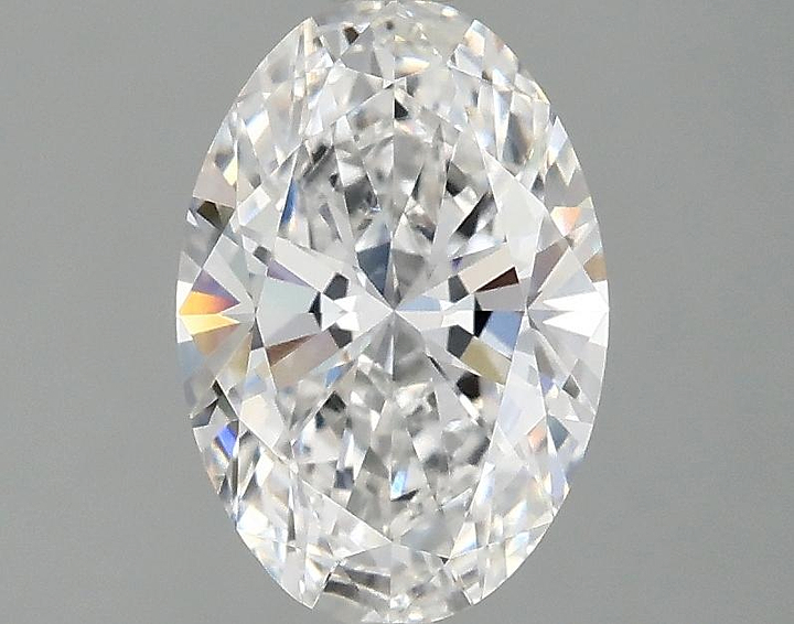 1.5 Carat Oval Shaped Ideal Cut VVS2 IGI Certified Lab Grown Diamond