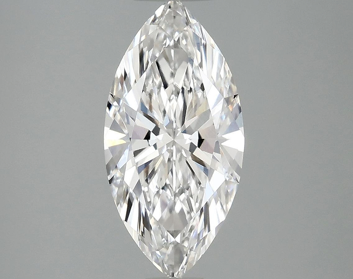 2.06 Carat Marquise Shaped Ideal Cut VVS2 IGI Certified Lab Grown Diamond